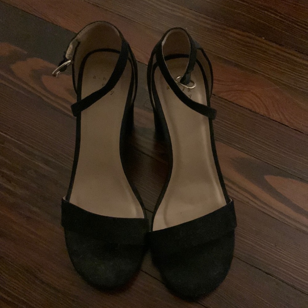 A New Day Black Block Heels